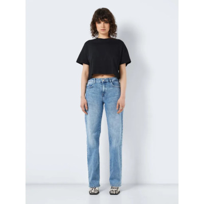 NMALENA S/S O-NECK SEMICROP TOP FWD NOOS