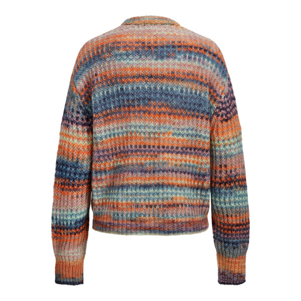 JXSIMONE LS SPACE DYE CNECK KNIT NOOS