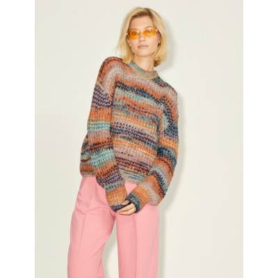 JXSIMONE LS SPACE DYE CNECK KNIT NOOS