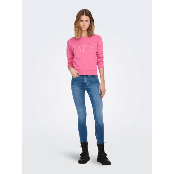 JDYPARIS L/S  EMB SWEAT JRS
