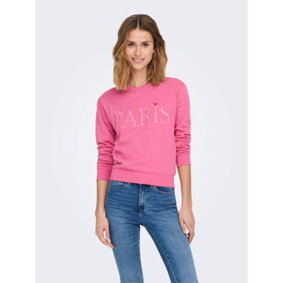 JDYPARIS L/S  EMB SWEAT JRS