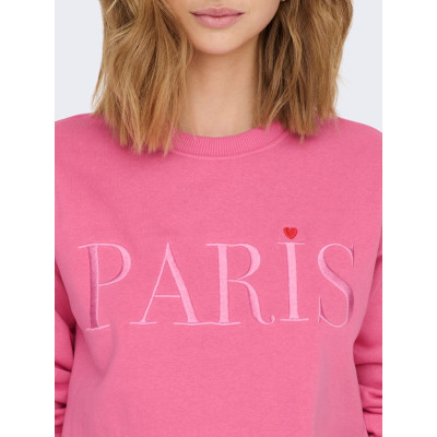 JDYPARIS L/S  EMB SWEAT JRS