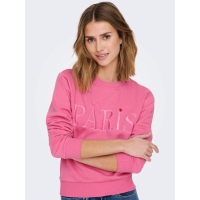 JDYPARIS L/S  EMB SWEAT JRS