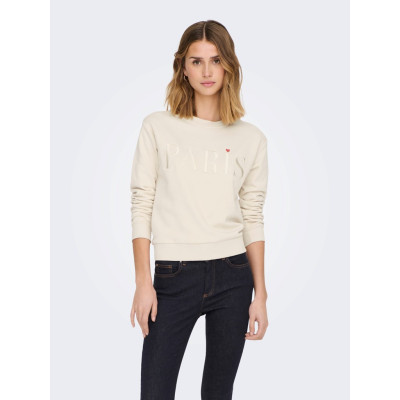 JDYPARIS L/S  EMB SWEAT JRS