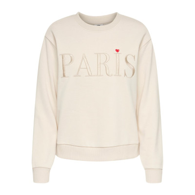 JDYPARIS L/S  EMB SWEAT JRS