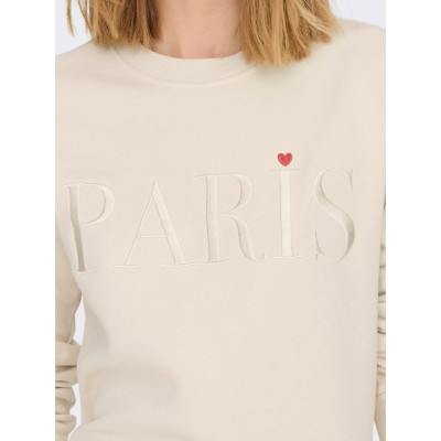 JDYPARIS L/S  EMB SWEAT JRS