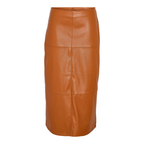NMCLARA PU HW LONG SKIRT WVN