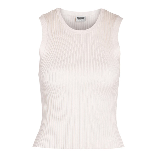 NMCREE S/L O-NECK CROP KNIT TOP FWD