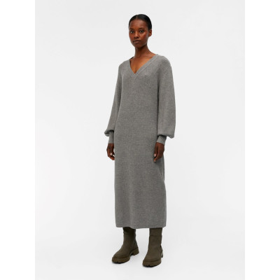 OBJMALENA L/S KNIT DRESS NOOS