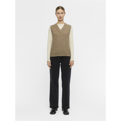 OBJMALENA S/L KNIT WAISTCOAT NOOS