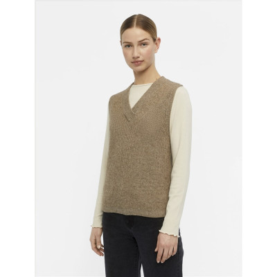 OBJMALENA S/L KNIT WAISTCOAT NOOS