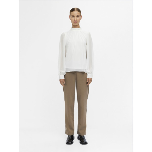 OBJMILA L/S HIGH NECK TOP NOOS