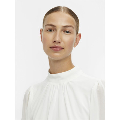 OBJMILA L/S HIGH NECK TOP NOOS