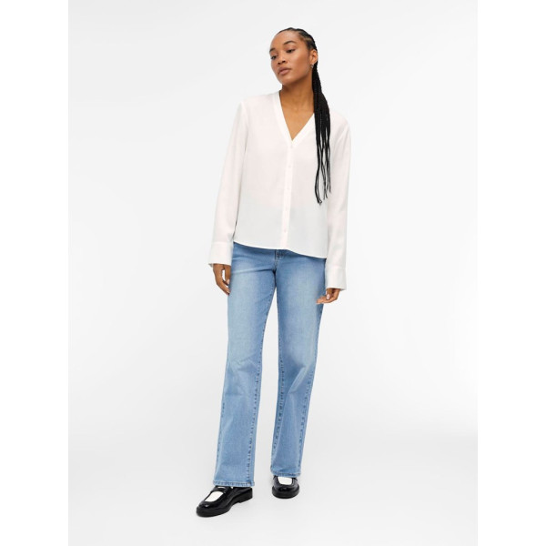 OBJTILDA L/S V-NECK SHIRT NOOS