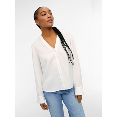 OBJTILDA L/S V-NECK SHIRT NOOS