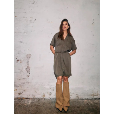 NMNERA S/S TENCEL COLORED DRESS S*