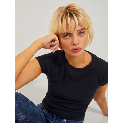 JXFRIEND STR SS RIB TEE JRS NOOS