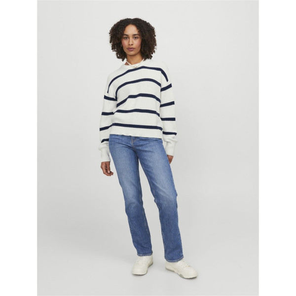 JXMILA TWIST STRIPE CREW NECK KNIT SN