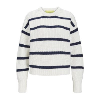 JXMILA TWIST STRIPE CREW NECK KNIT SN