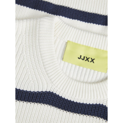 JXMILA TWIST STRIPE CREW NECK KNIT SN