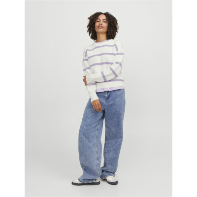 JXMILA TWIST STRIPE CREW NECK KNIT SN