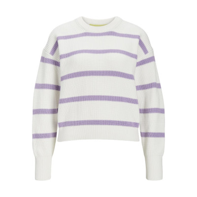 JXMILA TWIST STRIPE CREW NECK KNIT SN