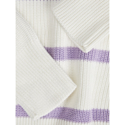 JXMILA TWIST STRIPE CREW NECK KNIT SN