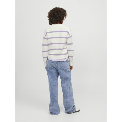 JXMILA TWIST STRIPE CREW NECK KNIT SN