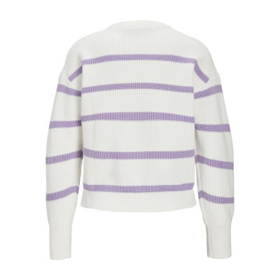 JXMILA TWIST STRIPE CREW NECK KNIT SN