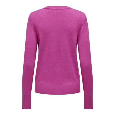 JDYMALOU L/S O-NECK BUTTON PUL