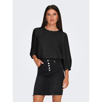 JDYLION LIFE 3/4 PLEAT O-NECK