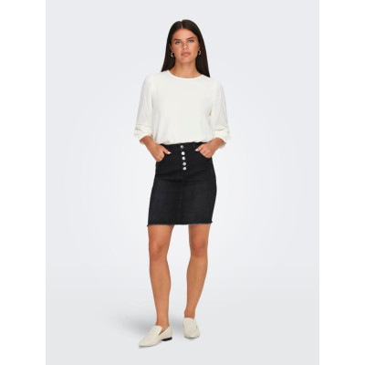 JDYLION LIFE 3/4 PLEAT O-NECK