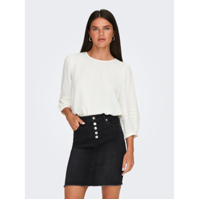 JDYLION LIFE 3/4 PLEAT O-NECK