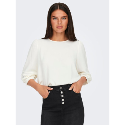 JDYLION LIFE 3/4 PLEAT O-NECK