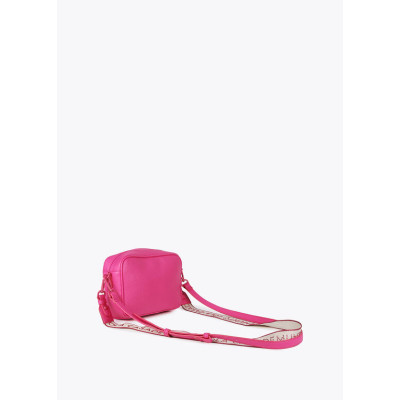 Bandolera grabado monograma efecto piel 