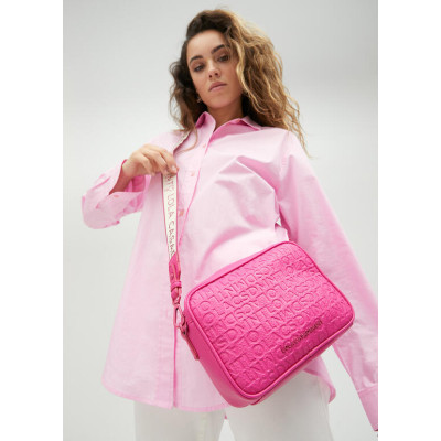 Bandolera grabado monograma efecto piel 