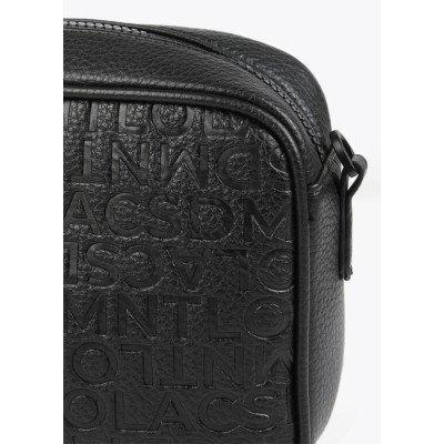 Bandolera grabado monograma efecto piel 