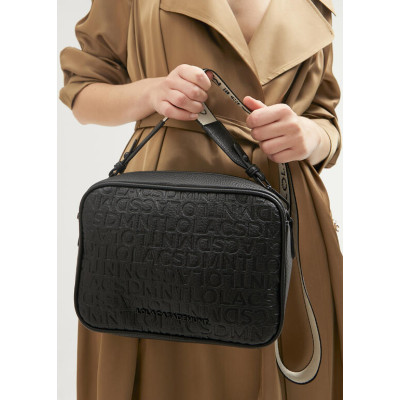 Bandolera grabado monograma efecto piel 