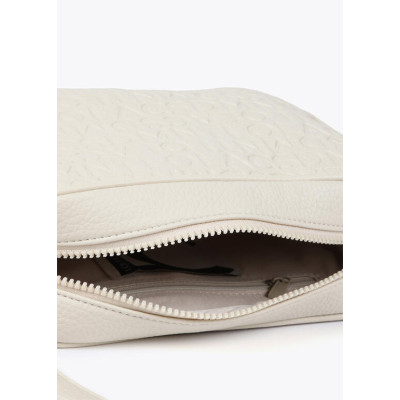 Bandolera grabado monograma efecto piel 