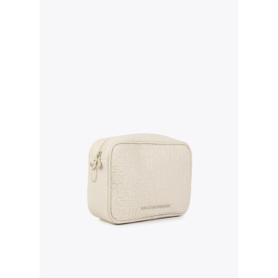 Bandolera grabado monograma efecto piel 