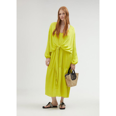 Vestido fluído tablas jaquard  