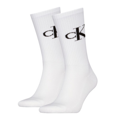 CKJ MEN SOCK 2P MONOGRAM