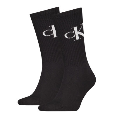 CKJ MEN SOCK 2P MONOGRAM