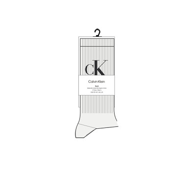 CKJ MEN SOCK 2P MONOGRAM
