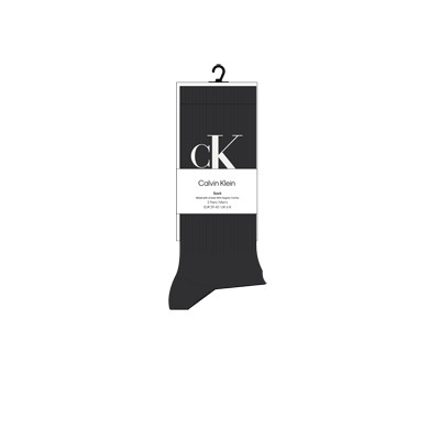 CKJ MEN SOCK 2P MONOGRAM