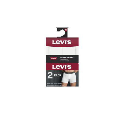 LEVIS MEN REPEAT LOGO BOXER BRIEF 2P