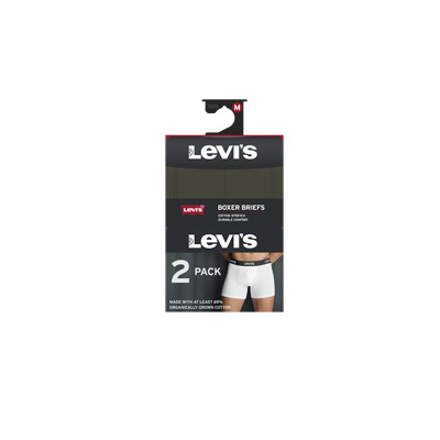 LEVIS MEN REPEAT LOGO BOXER BRIEF 2P