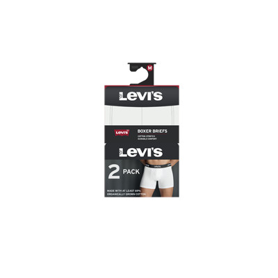 LEVIS MEN REPEAT LOGO BOXER BRIEF 2P