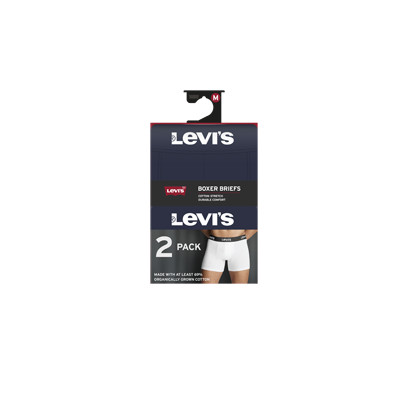 LEVIS MEN REPEAT LOGO BOXER BRIEF 2P