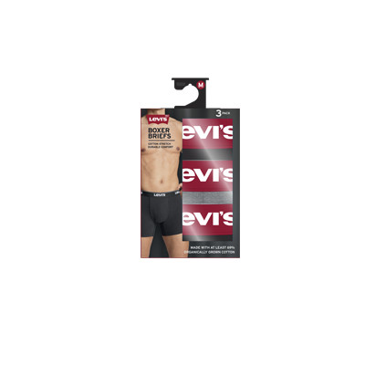 LEVIS MEN REPEAT LOGO BOXER BRIEF 3P